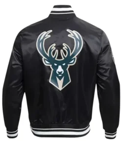 Milwaukee Bucks Black Script Tail Jacket