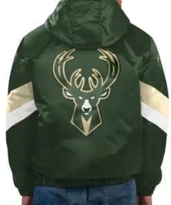 Milwaukee Bucks Force Play Ii Green Half Zip Jacket