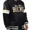 Milwaukee Bucks Home Game Black Jacket