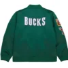 Milwaukee Bucks Logo Vintage Green Jacket