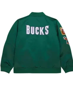 Milwaukee Bucks Logo Vintage Green Jacket