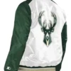 Milwaukee Bucks Renegade White And Green Jacket