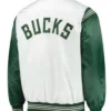 Milwaukee Bucks Starter Green And White Jacket