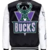Milwaukee Bucks Team Origins White And Black Jacket