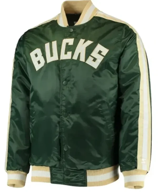 Milwaukee Bucks The Offensive Green Varsity Jacket