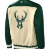 Milwaukee Bucks The Tradition Ii Cream And Green Jacket