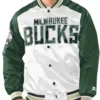 Milwaukee Bucks White And Green Renegade Jacket
