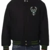 Milwaukee Bucks Wool Black Varsity Jacket