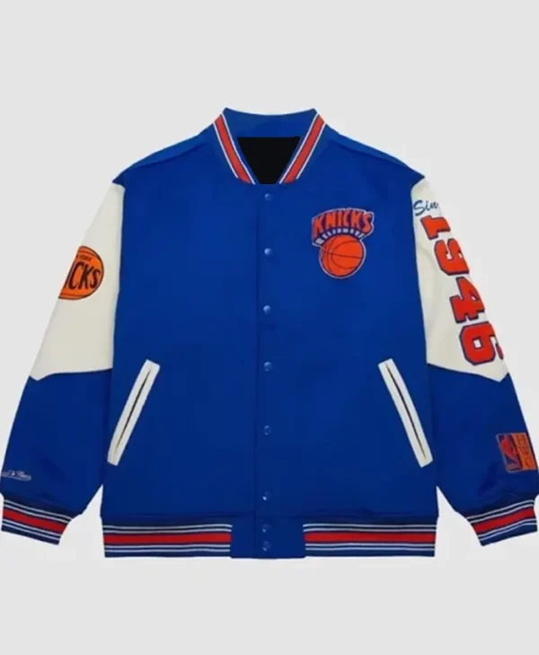 Mitchell And Ness Knicks Team History Varsity Jacket
