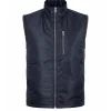Jason Schwartzman blue vest from Mountainhead 2025 with a practical outdoor-inspired design