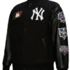 New York Yankees Black Letterman Jacket