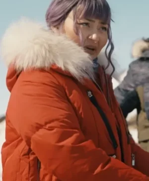 North Of North S01 Millie Puffer Red Jacket