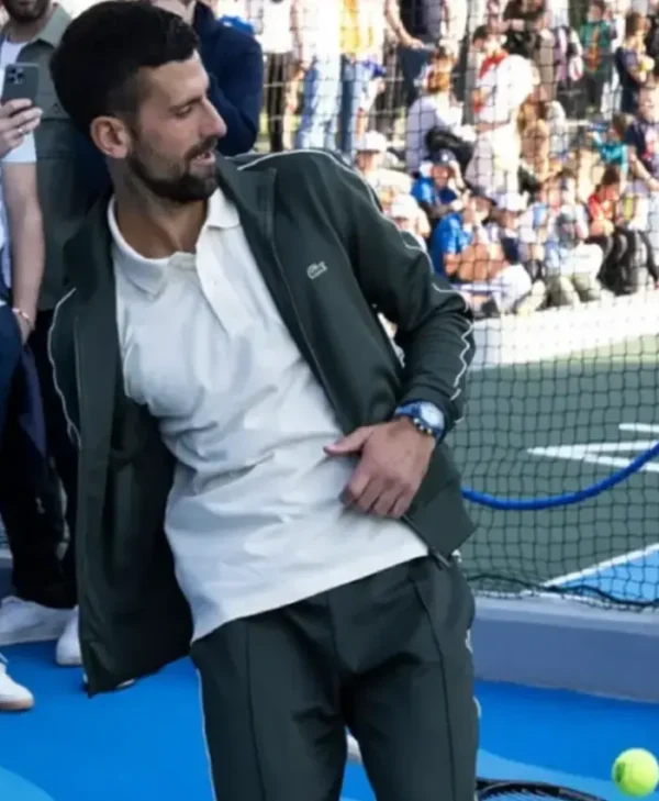 Novak Djokovic Opens Tennis Track Jacket
