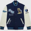 OVO Memphis Grizzlies Navy And White Varsity Jacket