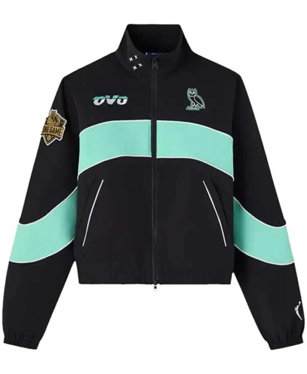 OVO x Wnba NY Liberty Black And Blue Track Jacket