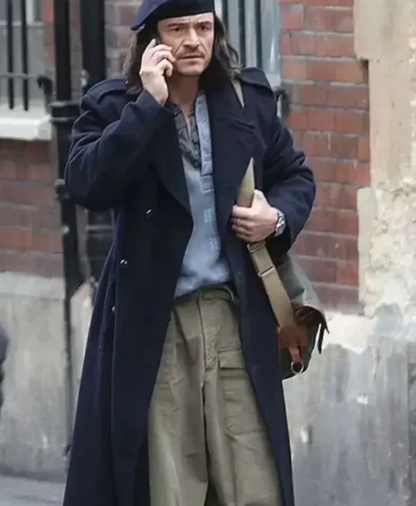 Orlando Bloom Deep Cover 2025 Blue Coat