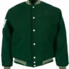 Philadelphia Eagles Dark Green Letterman Jacket