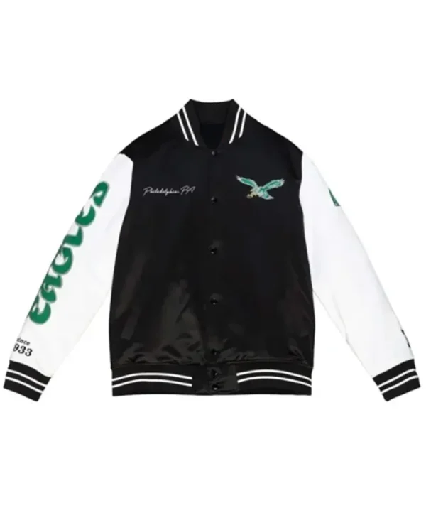 Philadelphia Eagles Throwback 2 tone Varsity Jacket