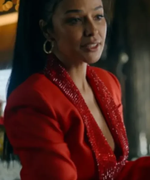 Ransom Canyon Meta Golding Red Blazer