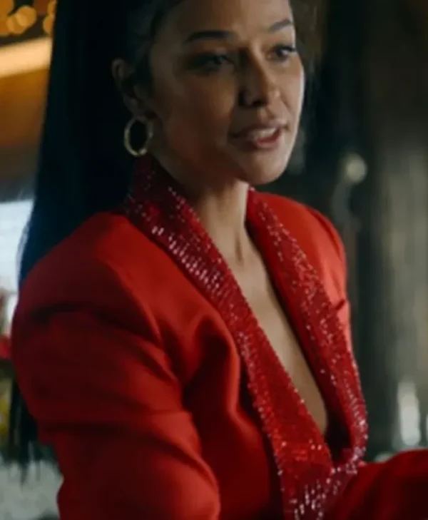 Ransom Canyon Meta Golding Red Blazer