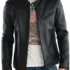 Reacher S03 Quinn Leather Black Jacket