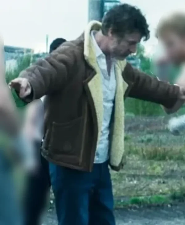 Salvable 2025 Barry Ward Brown Shearling Jacket