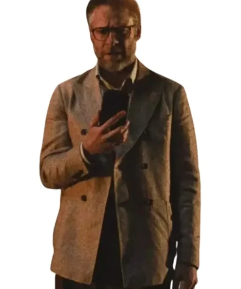 Seth Rogen The Studio 2025 Beige Coat