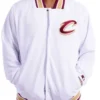 Starter White Cavs Letterman Varsity Jacket