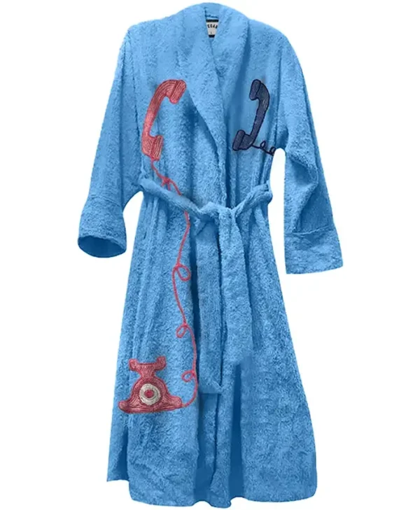 Stegaro Blue Telephone Bath Robe
