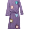 Stegaro Purple Cup Bath Robe
