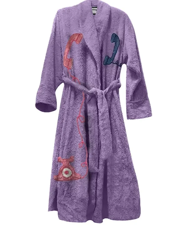 Stegaro Purple Telephone Bath Robe