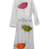 Stegaro White Lips Bath Robe