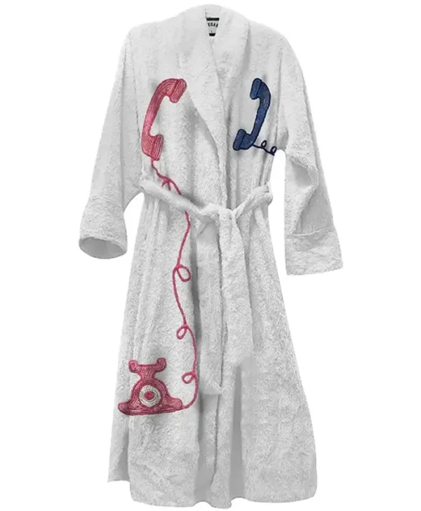 Stegaro White Telephone Bath Robe