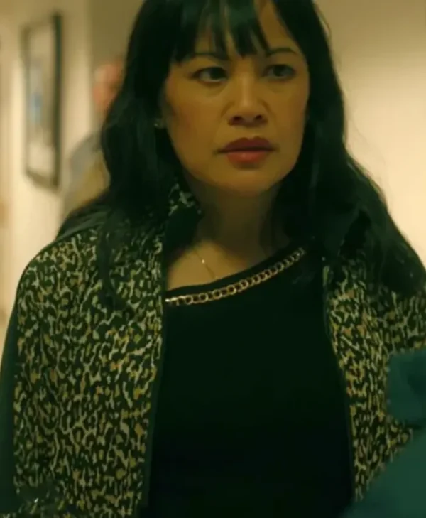 The Cleaning Lady S04 Martha Millan Leopard Print Jacket