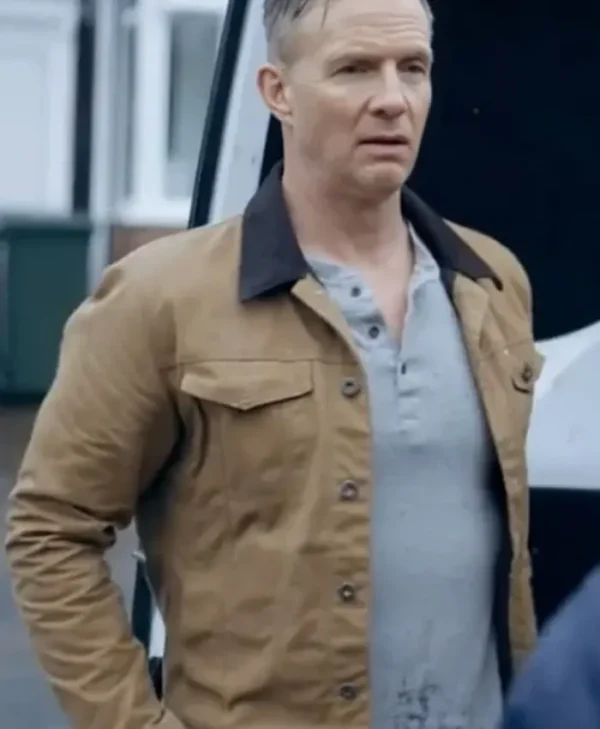 The Feud 2025 Rupert Penry Jones Brown Jacket