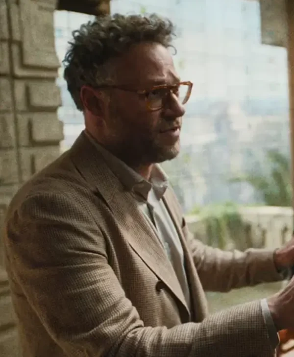 The Studio 2025 Seth Rogen Beige Coat