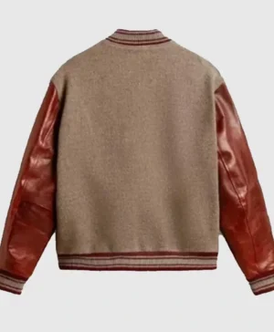 The Voice S27 Michael Buble Brown And Grey Varsity Jacket