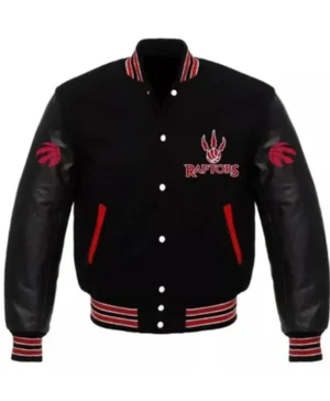 Toronto Raptors Champions Black Letterman Jacket