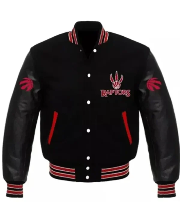 Toronto Raptors Champions Black Letterman Jacket