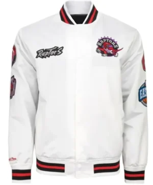 Toronto Raptors City Collection White Varsity Jacket