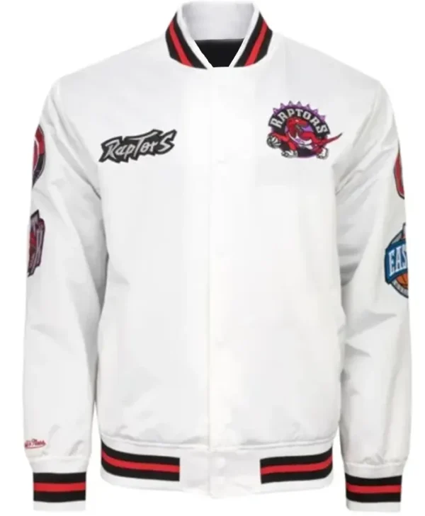 Toronto Raptors City Collection White Varsity Jacket
