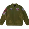 Toronto Raptors Flight Green Vintage Bomber Jacket