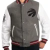 Toronto Raptors Grey And White Jacket