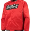 Toronto Raptors Hardwood Classics Red Varsity Jacket