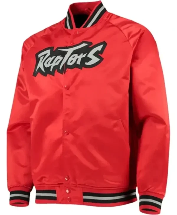 Toronto Raptors Hardwood Classics Red Varsity Jacket