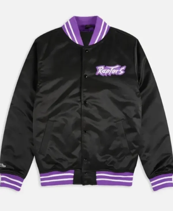 Toronto Raptors Heavyweight Black Varsity Jacket