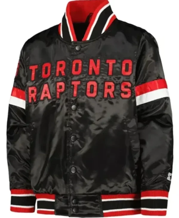 Toronto Raptors Home Game Black Varsity Jacket