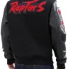 Toronto Raptors Patch Letterman Black Jacket