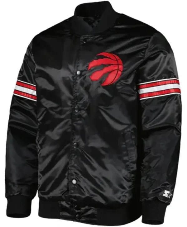 Toronto Raptors Pick And Roll Black Varsity Jacket