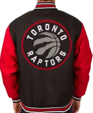 Toronto Raptors Red And Black Varsity Jacket